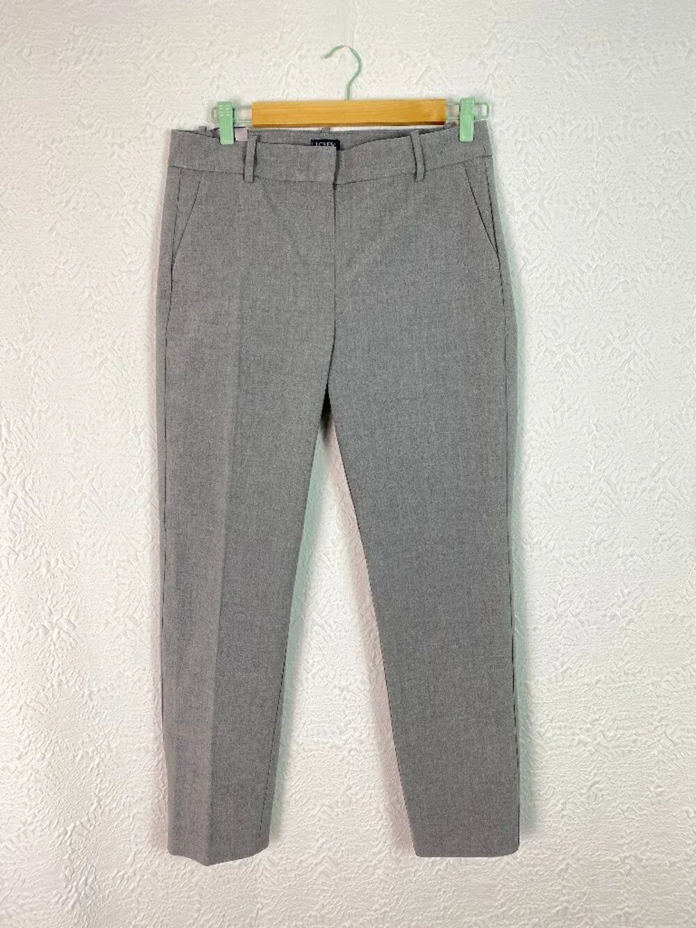 J.Crew Ruby Crop Pant Gray Slim Ankle Dress Pants Size 8